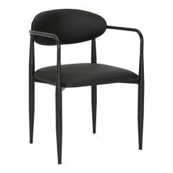 Πολυθρόνα Kalone pu σε μαύρη απόχρωση 56x55x78εκ - 2τμχ. ** Πολυθρόνα Kalone pu σε μαύρη απόχρωση 56x55x78εκ - 2τμχ. **