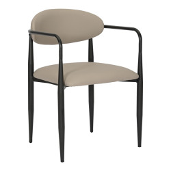 Πολυθρόνα Kalone pu σε γκρι-μπεζ απόχρωση 56x55x78εκ - 2τμχ. **