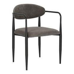 Πολυθρόνα Kalone ύφασμα σε ανθρακί απόχρωση 56x55x78εκ - 2τμχ. **