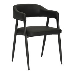 Πολυθρόνα Sezan pu σε μαύρη απόχρωση 56x55x78εκ - 2τμχ. ** Πολυθρόνα Sezan pu σε μαύρη απόχρωση 56x55x78εκ - 2τμχ. **