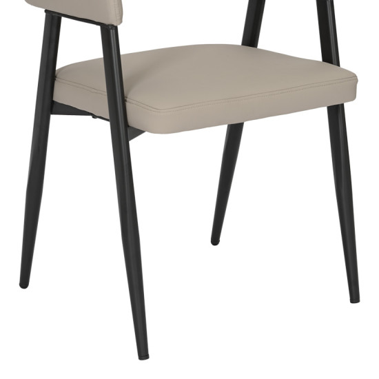 Πολυθρόνα Sezan pu σε γκρι-μπεζ απόχρωση 56x55x78εκ - 2τμχ. ** Πολυθρόνα Sezan pu σε γκρι-μπεζ απόχρωση 56x55x78εκ - 2τμχ. **