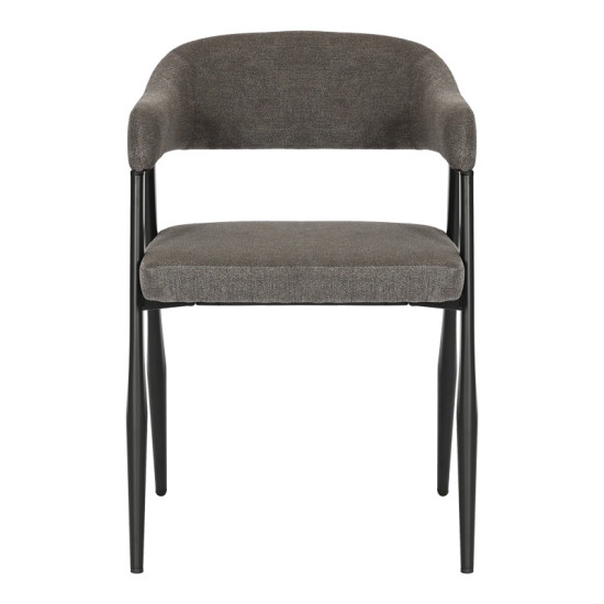 Πολυθρόνα Sezan ύφασμα σε ανθρακί απόχρωση 56x55x78εκ - 2τμχ. ** Πολυθρόνα Sezan ύφασμα σε ανθρακί απόχρωση 56x55x78εκ - 2τμχ. **