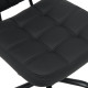 Καρέκλα γραφείου Sedia pu σε μαύρη απόχρωση 50x50x75-85εκ **