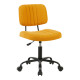 Καρέκλα γραφείου Warra ύφασμα κίτρινο 50x52x76-86εκ **