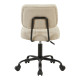 Καρέκλα γραφείου Warra ύφασμα μπεζ 50x52x76-86εκ **