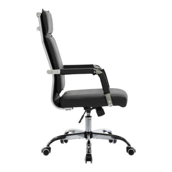 Καρέκλα γραφείου διευθυντη Mavel PU μαύρo 55x62x100-110εκ **