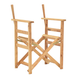 Σκελετός πολυθρόνας σκηνοθέτη Kompa μασίφ ξύλο οξιάς σε φυσική απόχρωση 56.5x54x88εκ **