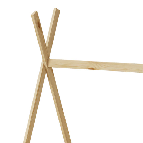 Παιδικό κρεβάτι Lalitto τ.Montessori με 2 συρτάρια τ.Montessori  ξύλο πεύκου σε φυσική απόχρωση 90x190εκ **