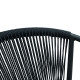 Πολυθρόνα στοιβαζόμενη Convince γκρι αλουμίνιο-pe rattan ανθρακί-textilene σε γκρι απόχρωση 56x63x82εκ **