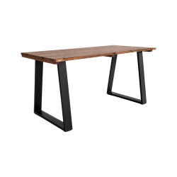 Miles  dining table solid acacia wood walnut 140x80x76cm **