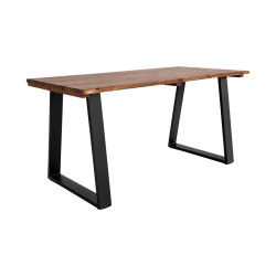 Miles  dining table solid acacia wood walnut 160x80x76cm **