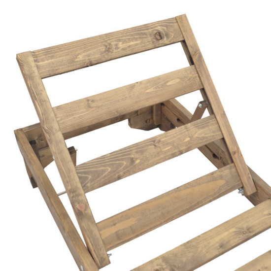 Ξαπλώστρα Fendy ξύλο ελάτου σε καρυδί απόχρωση 71.5x200x24εκ ** Ξαπλώστρα Fendy ξύλο ελάτου σε καρυδί απόχρωση 71.5x200x24εκ **