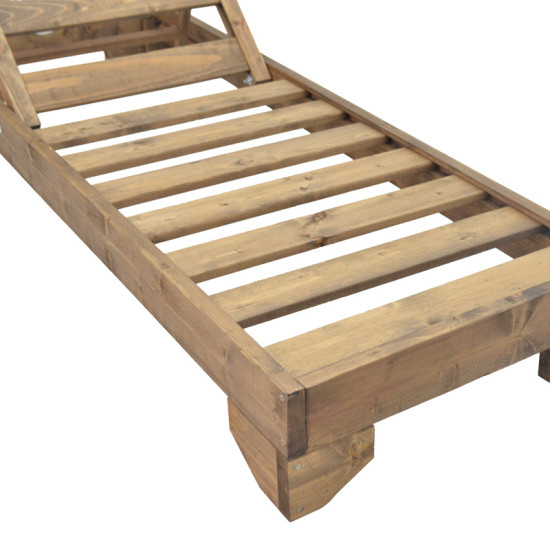 Ξαπλώστρα Fendy ξύλο ελάτου σε καρυδί απόχρωση 71.5x200x24εκ ** Ξαπλώστρα Fendy ξύλο ελάτου σε καρυδί απόχρωση 71.5x200x24εκ **