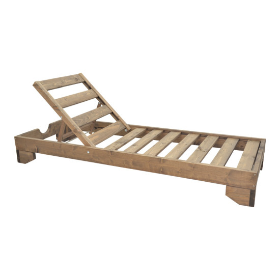 Ξαπλώστρα Fendy ξύλο ελάτου σε καρυδί απόχρωση 71.5x200x24εκ ** Ξαπλώστρα Fendy ξύλο ελάτου σε καρυδί απόχρωση 71.5x200x24εκ **