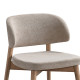 Καρέκλα Siena rubberwood σε φυσική-μπεζ απόχρωση 48x50x81εκ - 2τμχ. **