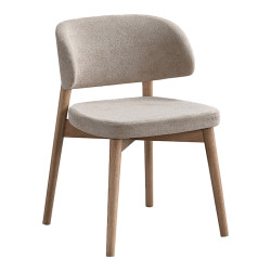 Καρέκλα Siena rubberwood σε φυσική-μπεζ απόχρωση 48x50x81εκ - 2τμχ. **