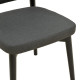 Καρέκλα Siena ανθρακί ύφασμα και rubberwood 48x50x81εκ - 2τμχ. **