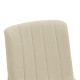 Καρέκλα Dalby εκρού ύφασμα καρυδί rubberwood 50x45x85,5εκ - 2τμχ. **