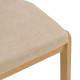 Καρέκλα Genoa sonoma rubberwood και μπεζ ύφασμα 50x43x82εκ - 2τμχ. **