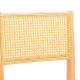 Καρέκλα Winslow rubberwood-rattan σε φυσική απόχρωση 46x58x80εκ **