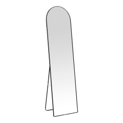 Καθρέπτης Plaza αλουμίνιο σε μαύρη απόχρωση 40x28x150εκ **