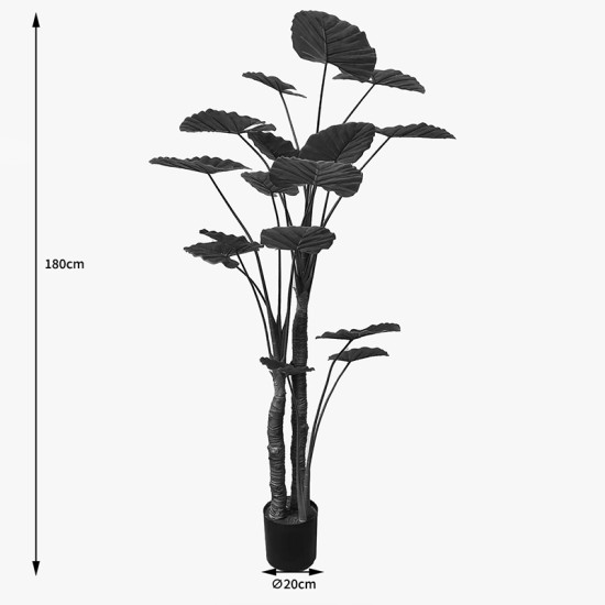 Διακοσμητικό φυτό σε γλάστρα Taro Plant Inart πράσινο Φ90x180εκ ** Διακοσμητικό φυτό σε γλάστρα Taro Plant Inart πράσινο Φ90x180εκ **