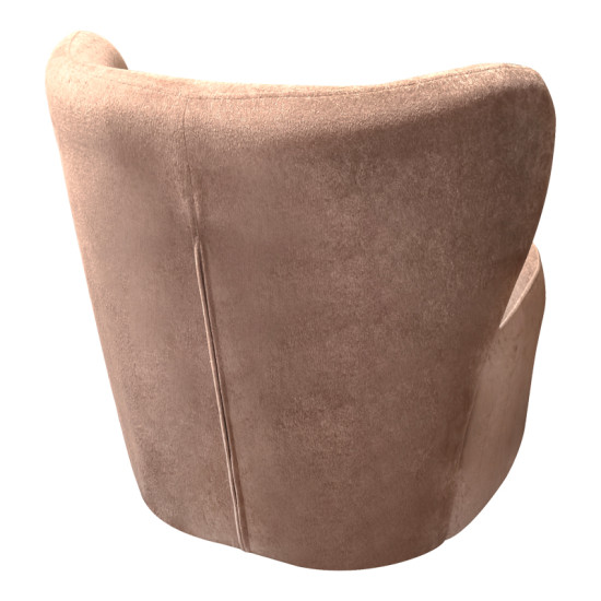 Πολυθρόνα Veridian ύφασμα σε σάπιο μήλο απόχρωση 63x70x66εκ **