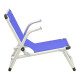 Καρεκλάκι παραλίας Plazo αλουμίνιο-textilene σε μπλε απόχρωση 55x70x59εκ **
