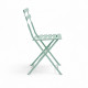Καρέκλα Bistro μεταλλική αναδιπλούμενη σε μέντα απόχρωση 42x46x82εκ - 2τμχ. **