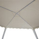 Κιόσκι Gazebo μεταλλικός σκελετός - ύφασμα μπεζ 3x3m **