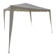 Κιόσκι Gazebo μεταλλικός σκελετός - ύφασμα μπεζ 3x3m **