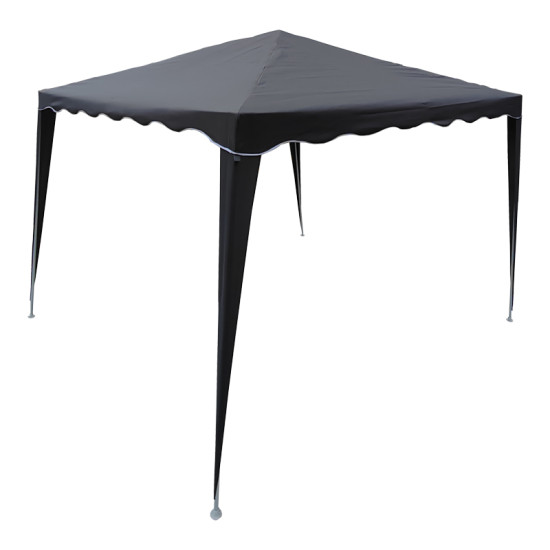 Κιόσκι Gazebo μεταλλικός σκελετός - ύφασμα ανθρακί 3x3m **