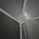 Κιόσκι Gazebo μεταλλικός σκελετός - ύφασμα ανθρακί 3x3m **