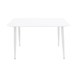 Τραπέζι Vista αλουμίνιο σε λευκή απόχρωση 120x70x72εκ **
