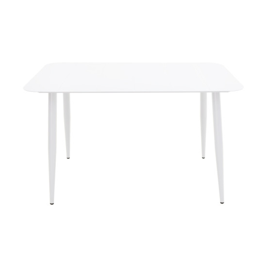 Τραπέζι Vista αλουμίνιο σε λευκή απόχρωση 120x70x72εκ **