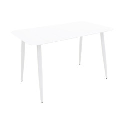 Τραπέζι Vista αλουμίνιο σε λευκή απόχρωση 120x70x72εκ **