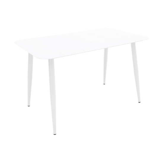 Τραπέζι Vista αλουμίνιο σε λευκή απόχρωση 120x70x72εκ **