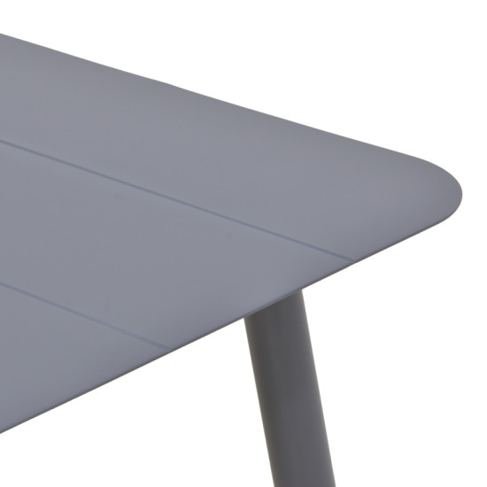 Τραπέζι Vista αλουμίνιο σε ανθρακί απόχρωση 150x80x72εκ **