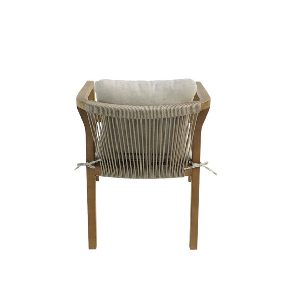 Πολυθρόνα Malibu II μασίφ ξύλο ακακίας-ύφασμα σε φυσική-μπεζ απόχρωση 58x63x74εκ - 2τμχ. ** Πολυθρόνα Malibu II μασίφ ξύλο ακακίας-ύφασμα σε φυσική-μπεζ απόχρωση 58x63x74εκ - 2τμχ. **