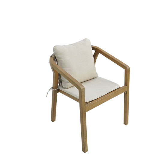 Πολυθρόνα Malibu II μασίφ ξύλο ακακίας-ύφασμα σε φυσική-μπεζ απόχρωση 58x63x74εκ - 2τμχ. ** Πολυθρόνα Malibu II μασίφ ξύλο ακακίας-ύφασμα σε φυσική-μπεζ απόχρωση 58x63x74εκ - 2τμχ. **