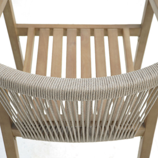 Πολυθρόνα Malibu II μασίφ ξύλο ακακίας-ύφασμα σε φυσική-μπεζ απόχρωση 58x63x74εκ - 2τμχ. ** Πολυθρόνα Malibu II μασίφ ξύλο ακακίας-ύφασμα σε φυσική-μπεζ απόχρωση 58x63x74εκ - 2τμχ. **