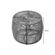 Τραπέζι Adela pe wicker-γυαλί σε φυσική απόχρωση Φ47x38εκ **