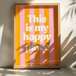 Πίνακας Happo με ψηφιακή εκτύπωση και πλαίσιο 33x1.5x48εκ ** Πίνακας Happo με ψηφιακή εκτύπωση και πλαίσιο 33x1.5x48εκ **