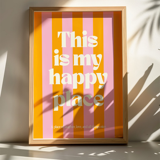 Πίνακας Happo με ψηφιακή εκτύπωση και πλαίσιο 33x1.5x48εκ **