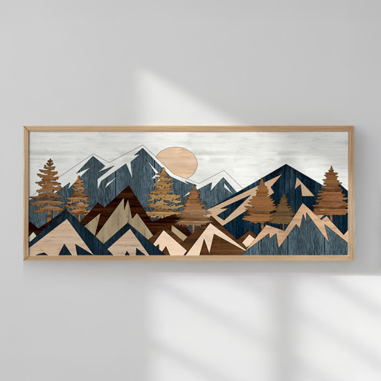 Πίνακας Uelia με ψηφιακή εκτύπωση και πλαίσιο 70x2x33εκ **