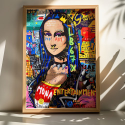 Πίνακας Monda με ψηφιακή εκτύπωση και πλαίσιο 50x2x70εκ **