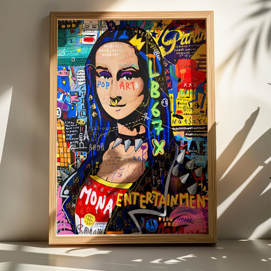 Πίνακας Monda με ψηφιακή εκτύπωση και πλαίσιο 50x2x70εκ **