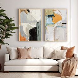 Πίνακας Nicosse δίπτυχος με ψηφιακή εκτύπωση και πλαίσιο 33x1.5x48εκ **