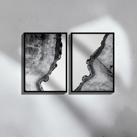 Πίνακας Nepen I δίπτυχος με ψηφιακή εκτύπωση και πλαίσιο 33x1.5x48εκ **