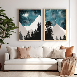 Πίνακας Grezio δίπτυχος με ψηφιακή εκτύπωση και πλαίσιο 33x1.5x48εκ **